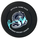 Porter Martone Autographed Brampton Steelheads Official Puck CoJo Sport Collectables Inc.