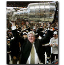 (Pre-Order) Brian Burke Autographed Stanley Cup 8x10 Photo - HOF 26 Inscription Included