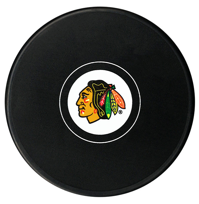 (Pre-Order) Dominik Hasek Autographed Chicago Blackhawks Puck (Small Logo)