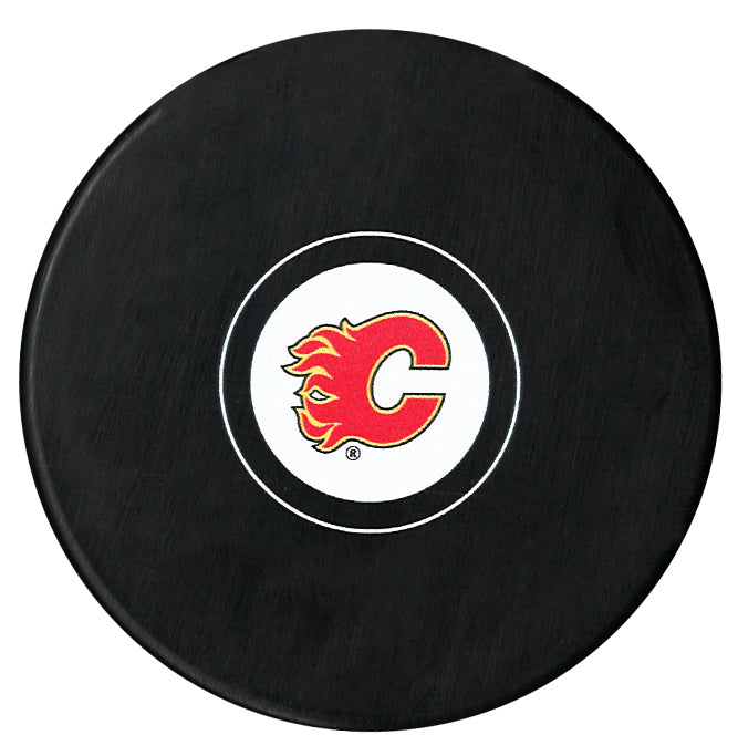 (Pre-Order) Gary Roberts Autographed Calgary Flames Puck (Small Logo)