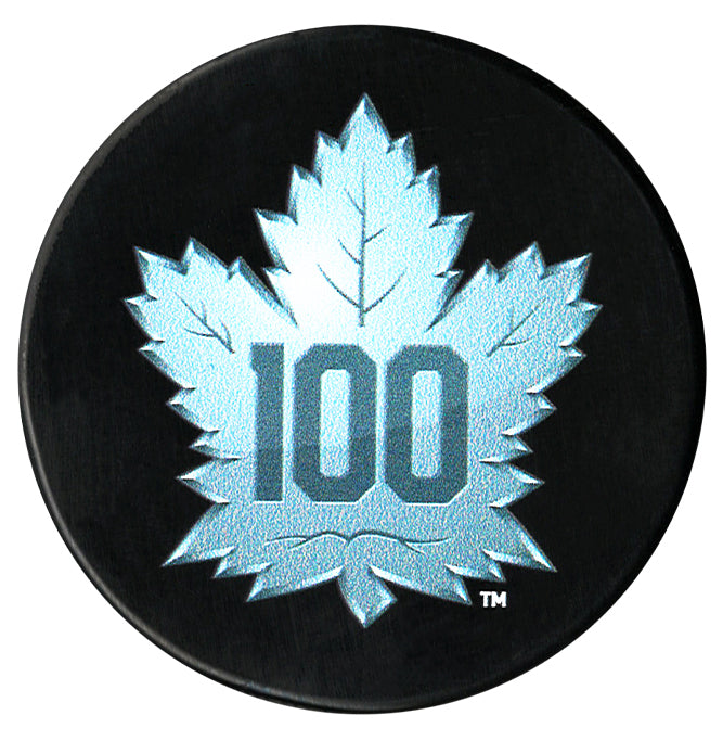 (Pre-Order) Gary Roberts Autographed Toronto Maple Leafs Centennial Season Puck