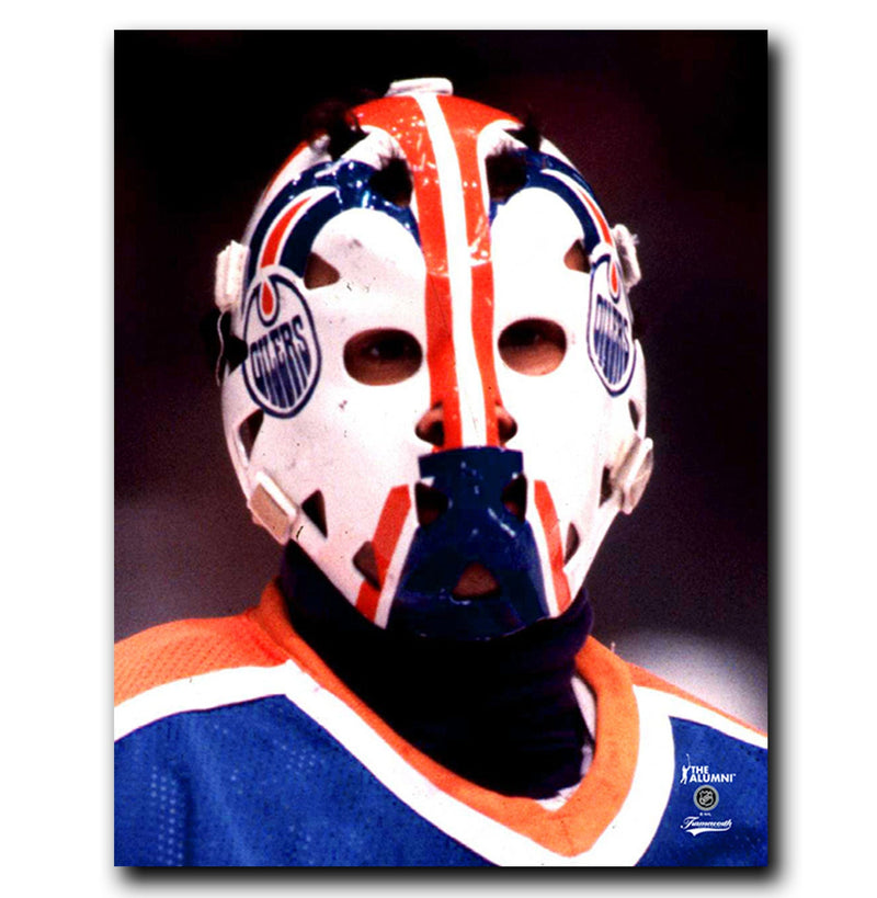 (Pre-Order) Grant Fuhr Edmonton Oilers Autographed Mask 8x10 Photo