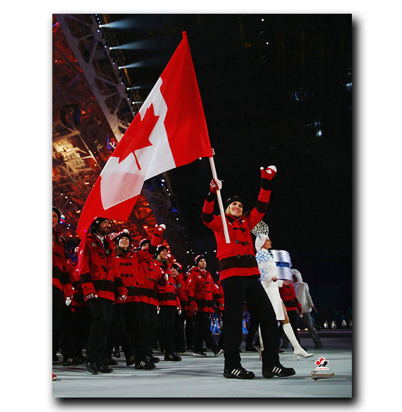 (Pre-Order) Hayley Wickenheiser Team Canada Autographed Flag Bearer 8x10 Photo CoJo Sport Collectables Inc.