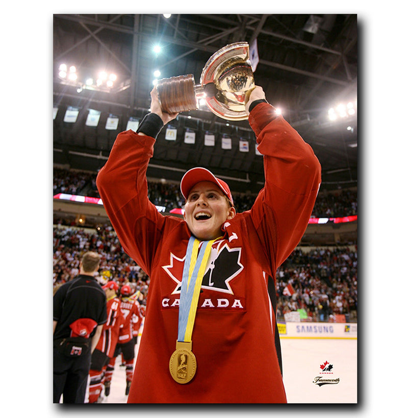 (Pre-Order) Hayley Wickenheiser Team Canada Autographed IIHF Gold Celebration 8x10 Photo