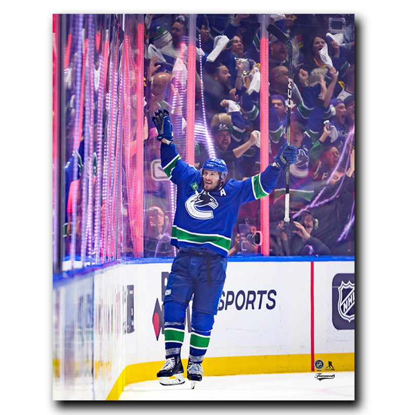 (Pre-Order) J.T. Miller Vancouver Canucks Autographed Goal Celebration 8x10 Photo CoJo Sport Collectables Inc.