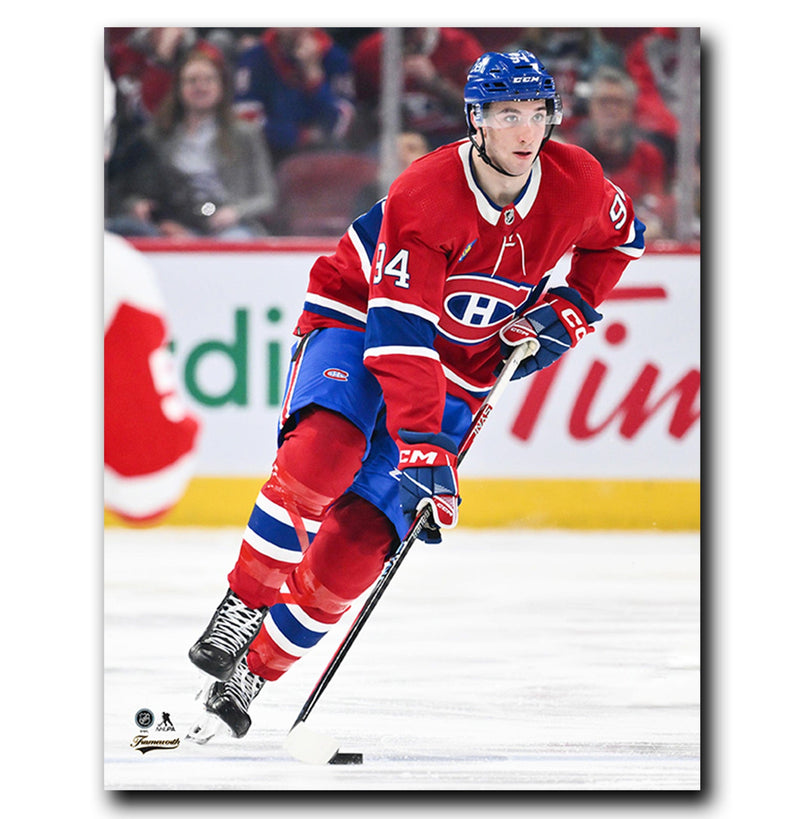 (Pre-Order) Logan Mailloux Montreal Canadiens Autographed Action 8x10 Photo CoJo Sport Collectables Inc.