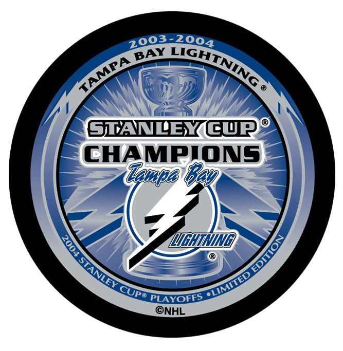 (Pre-Order) Martin St. Louis Autographed Tampa Bay Lightning 2004 Stanley Cup Champions Puck