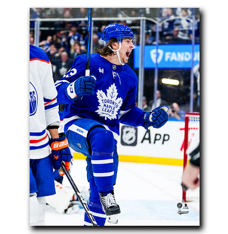 (Pre-Order) Matthew Knies Toronto Maple Leafs Autographed Goal Celebration 8x10 Photo CoJo Sport Collectables Inc.