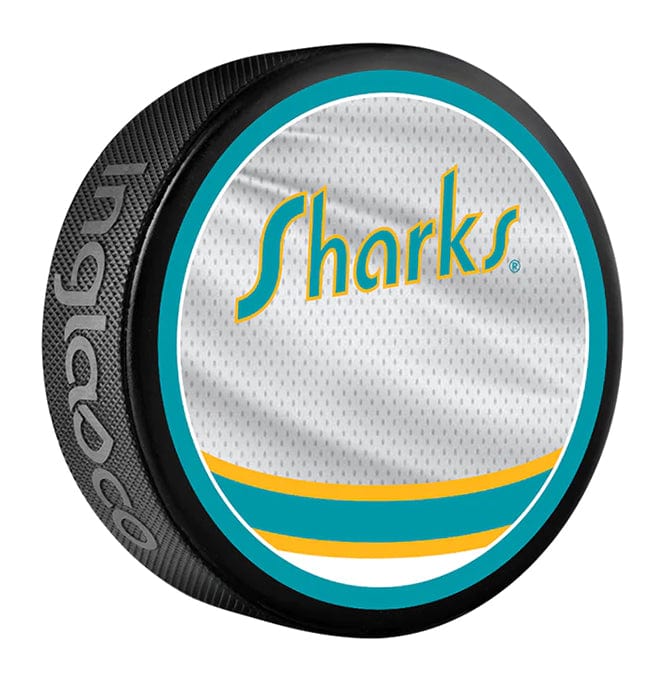 (Pre-Order) Mike Vernon Autographed San Jose Sharks Reverse Retro 2.0 Puck CoJo Sport Collectables Inc.