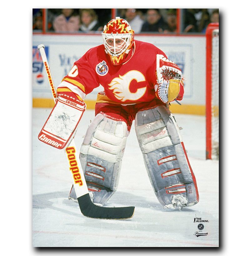 (Pre-Order) Mike Vernon Calgary Flames Autographed Crease 8x10 Photo CoJo Sport Collectables Inc.