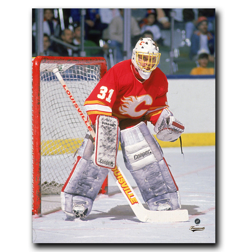 (Pre-Order) Rick Wamsley Calgary Flames Autographed 8x10 Photo CoJo Sport Collectables Inc.