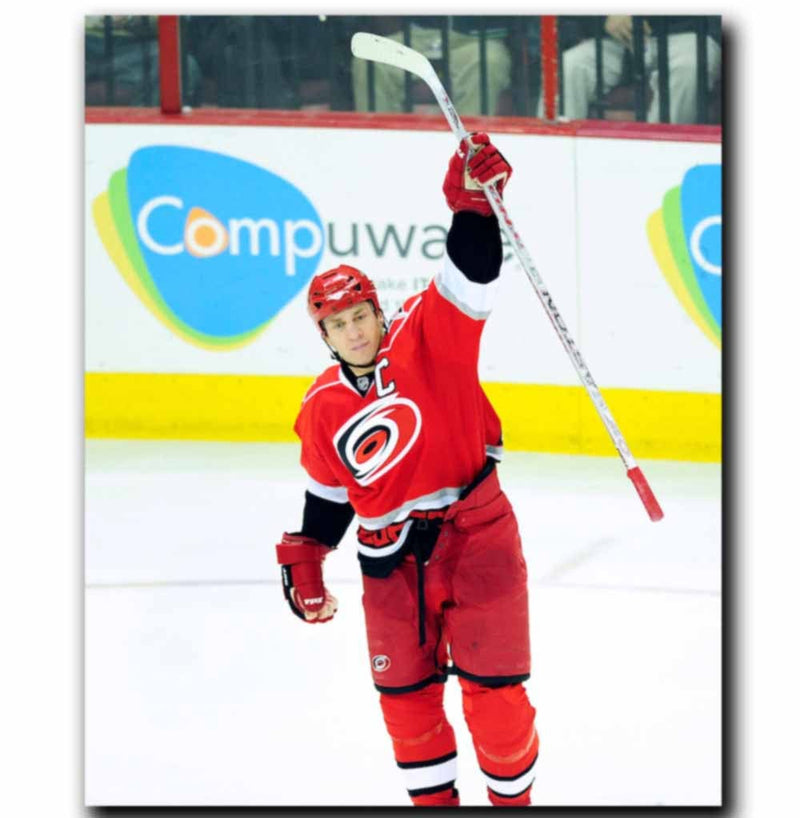 (Pre-Order) Rod Brind'Amour Carolina Hurricanes Autographed Goal Celebration 8x10 Photo