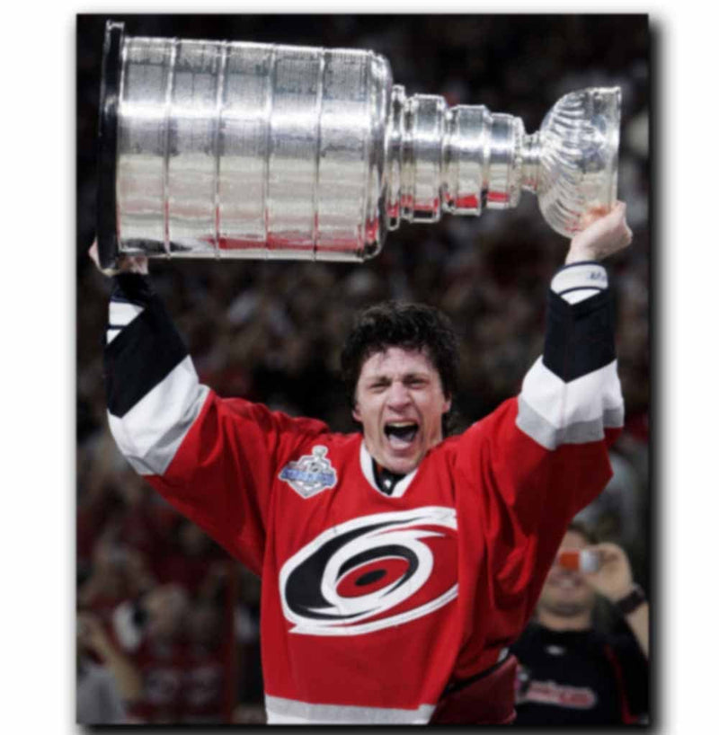 (Pre-Order) Rod Brind'Amour Carolina Hurricanes Autographed Stanley Cup 8x10 Photo