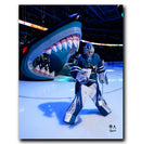 (Pre-Order) Yaroslav Askarov San Jose Sharks Autographed Shark Tooth 8x10 Photo