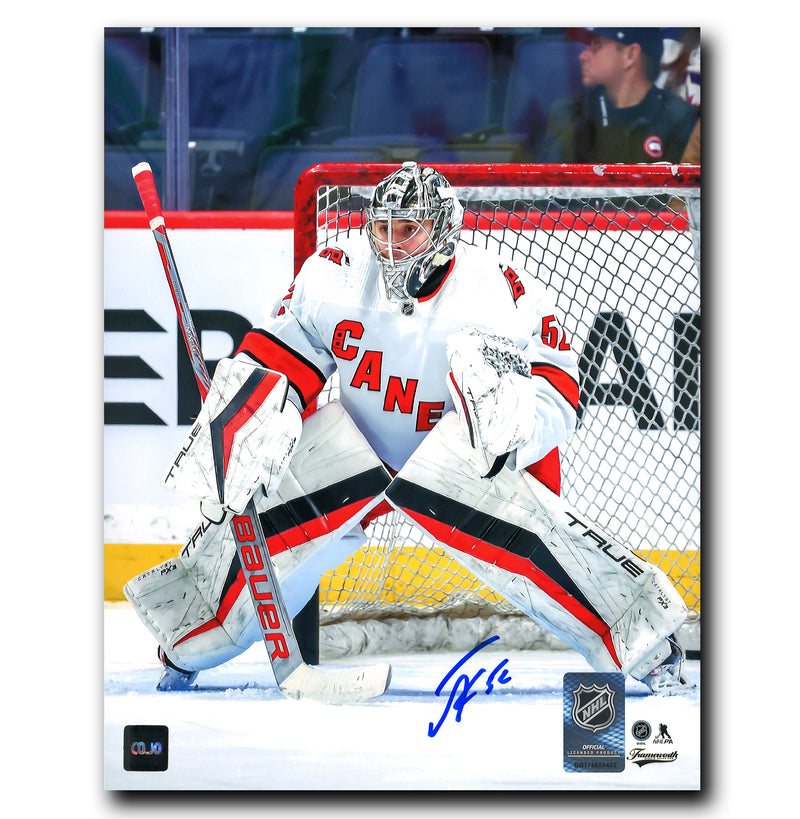 Pyotr Kochetkov Carolina Hurricanes Autographed Crease 8x10 Photo