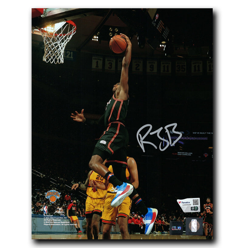 RJ Barrett New York Knicks Autographed Dunk 8x10 Photo CoJo Sport Collectables Inc.