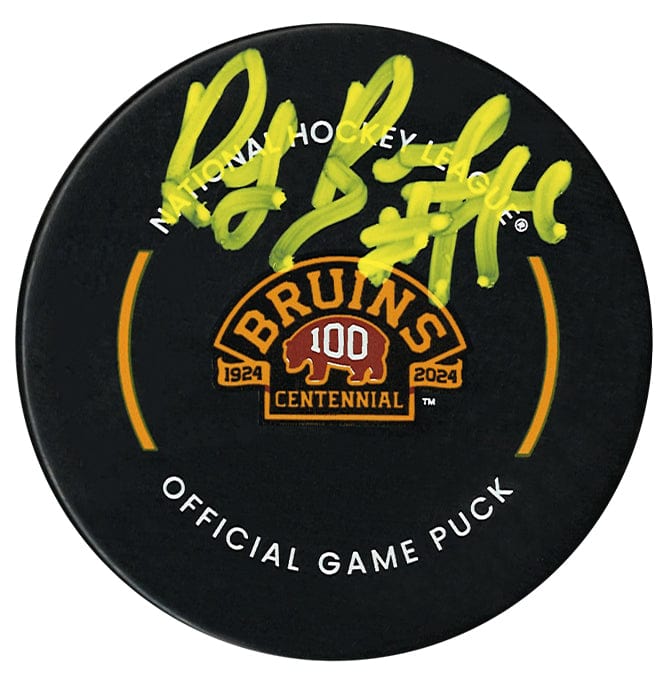 Ray Bourque Autographed Boston Bruins Centennial Season Official Puck CoJo Sport Collectables Inc.