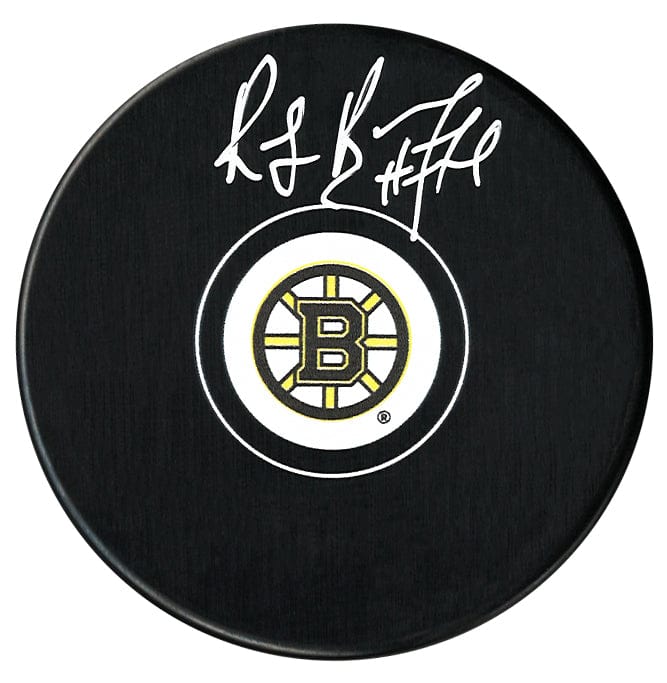 Ray Bourque Autographed Boston Bruins Puck (Small Logo) CoJo Sport Collectables Inc.