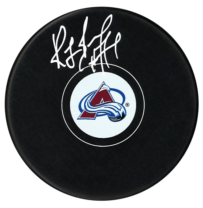 Ray Bourque Autographed Colorado Avalanche Puck (Small Logo) CoJo Sport Collectables Inc.