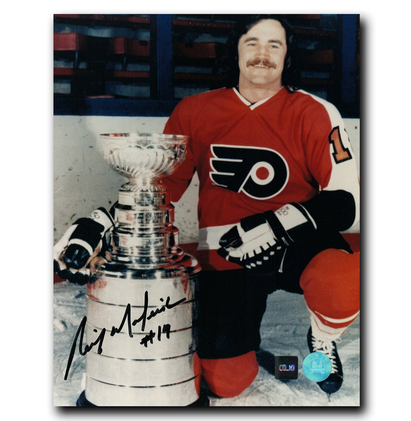 Rick MacLeish Philadelphia Flyers Autographed Stanley Cup 8x10 Photo CoJo Sport Collectables Inc.