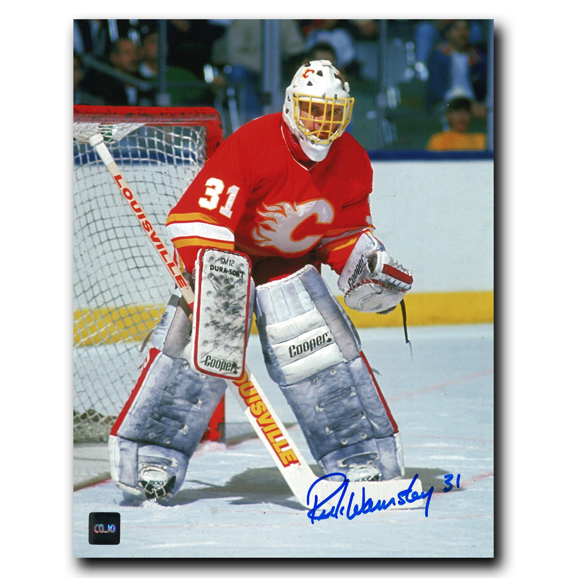 Rick Wamsley Calgary Flames Autographed 8x10 Photo CoJo Sport Collectables Inc.