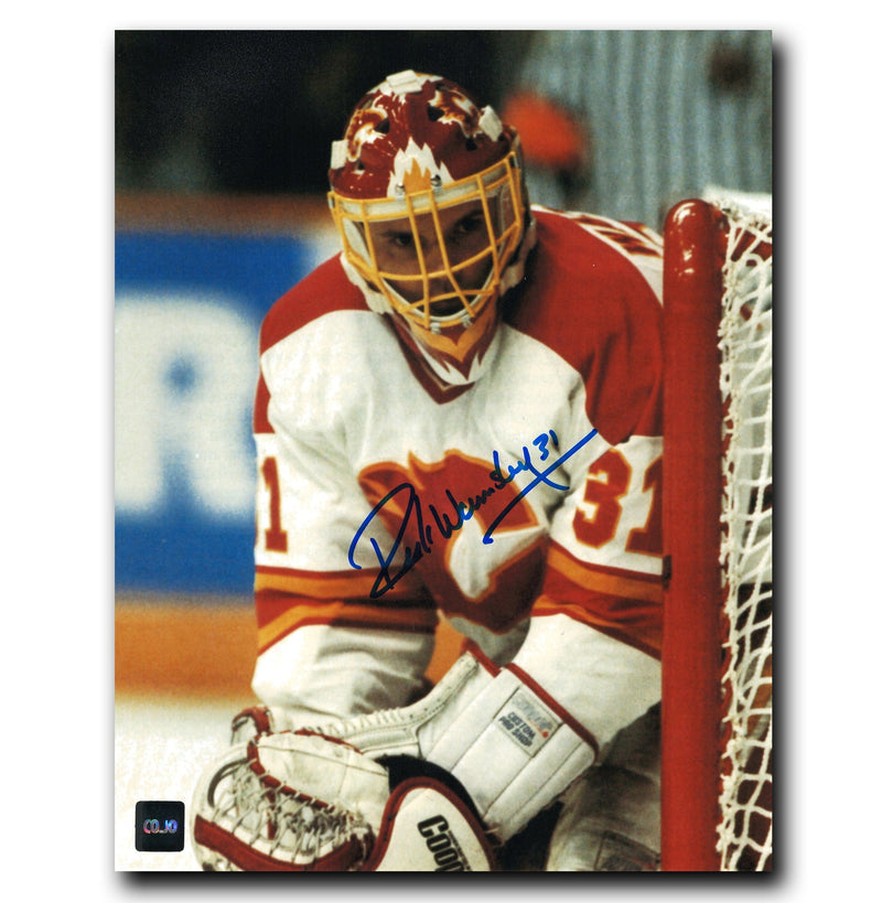 Rick Wamsley Calgary Flames Autographed Close-Up 8x10 Photo CoJo Sport Collectables Inc.