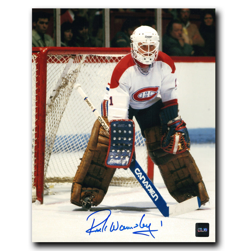 Rick Wamsley Montreal Canadiens Autographed Crease 8x10 Photo CoJo Sport Collectables Inc.