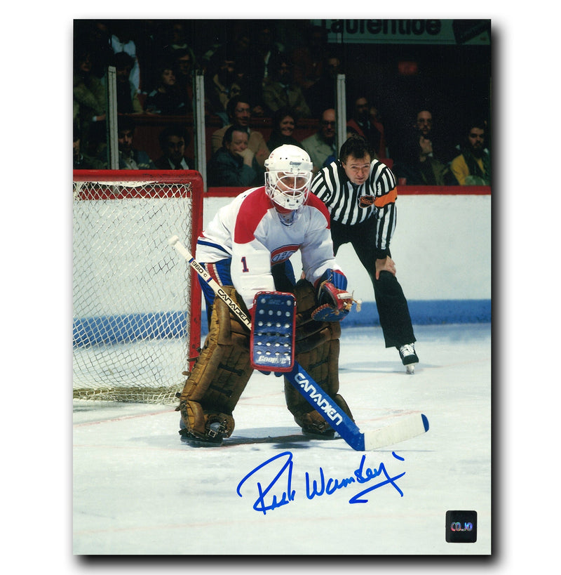 Rick Wamsley Montreal Canadiens Autographed Crease 8x10 Photo CoJo Sport Collectables Inc.