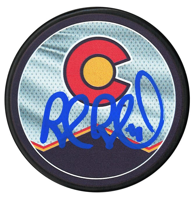 Rob Blake Autographed Colorado Avalanche Reverse Retro 2.0 Puck CoJo Sport Collectables Inc.