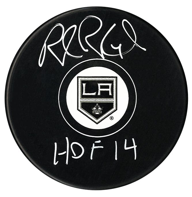 Rob Blake Autographed Los Angeles Kings HOF Inscribed Puck (Small Logo) CoJo Sport Collectables Inc.