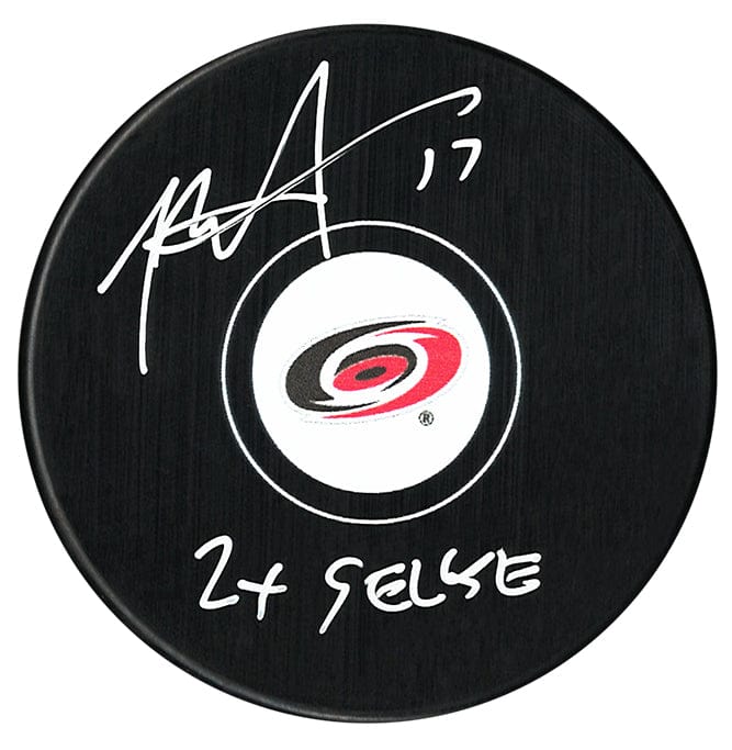 Rod Brind'Amour Autographed Carolina Hurricanes 2x Selke Inscribed Puck CoJo Sport Collectables Inc.