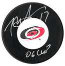 Rod Brind'Amour Autographed Carolina Hurricanes Stanley Cup Inscribed Puck CoJo Sport Collectables Inc.