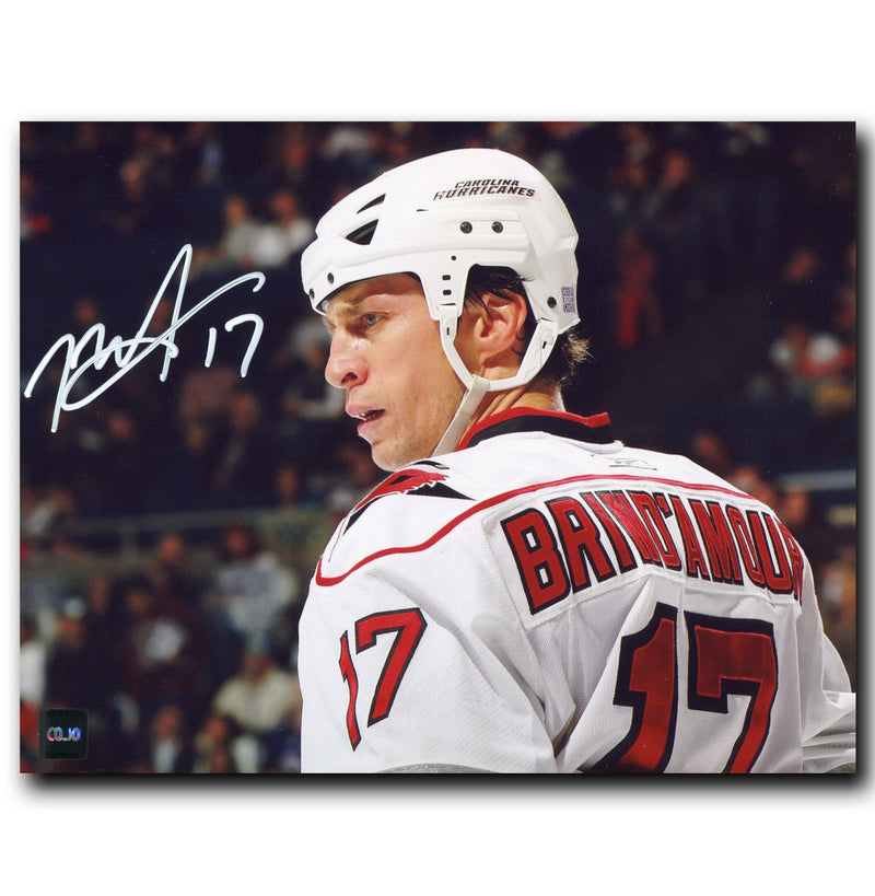 Rod Brind'Amour Carolina Hurricanes Autographed Close-Up 8x10 Photo CoJo Sport Collectables