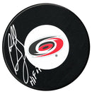 Ron Francis Autographed Carolina Hurricanes HOF Inscribed Puck CoJo Sport Collectables Inc.