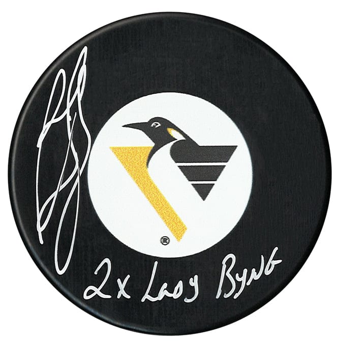Ron Francis Autographed Pittsburgh Penguins Retro Logo Lady Byng Inscribed Puck CoJo Sport Collectables Inc.