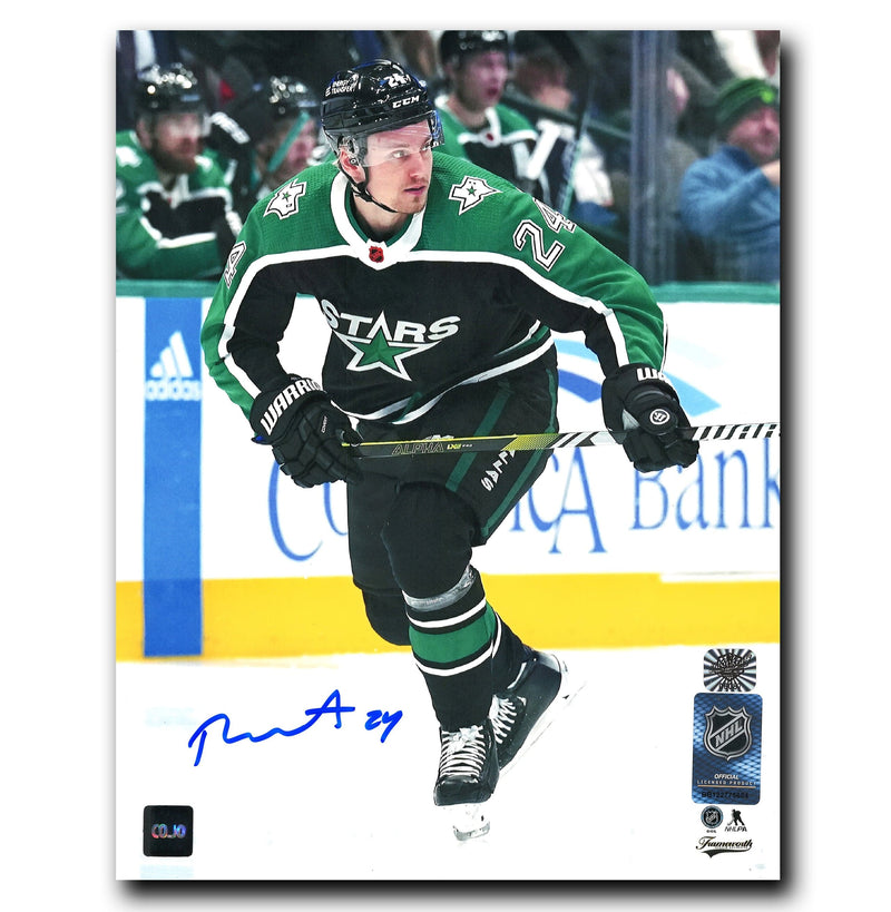 Roope Hintz Dallas Stars Autographed Reverse Retro 8x10 Photo CoJo Sport Collectables Inc.