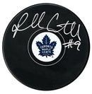 Russ Courtnall Autographed Toronto Maple Leafs Puck