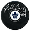 Russ Courtnall Autographed Toronto Maple Leafs Puck