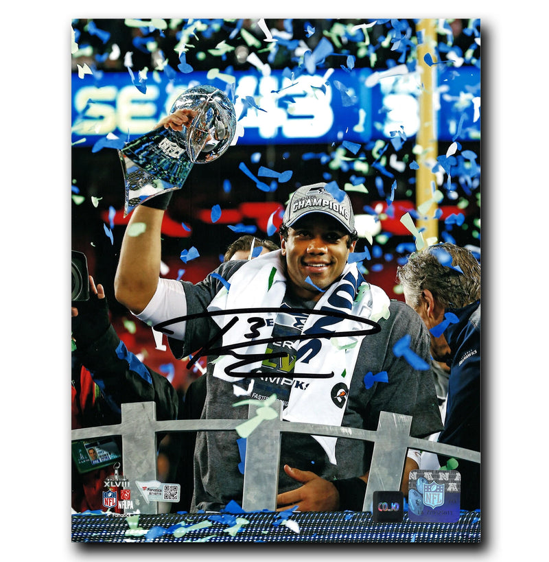 Russell Wilson Seattle Seahawks Autographed Super Bowl 8x10 Photo CoJo Sport Collectables Inc.