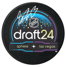 Sam Dickinson Autographed 2024 NHL Draft Puck CoJo Sport Collectables Inc.