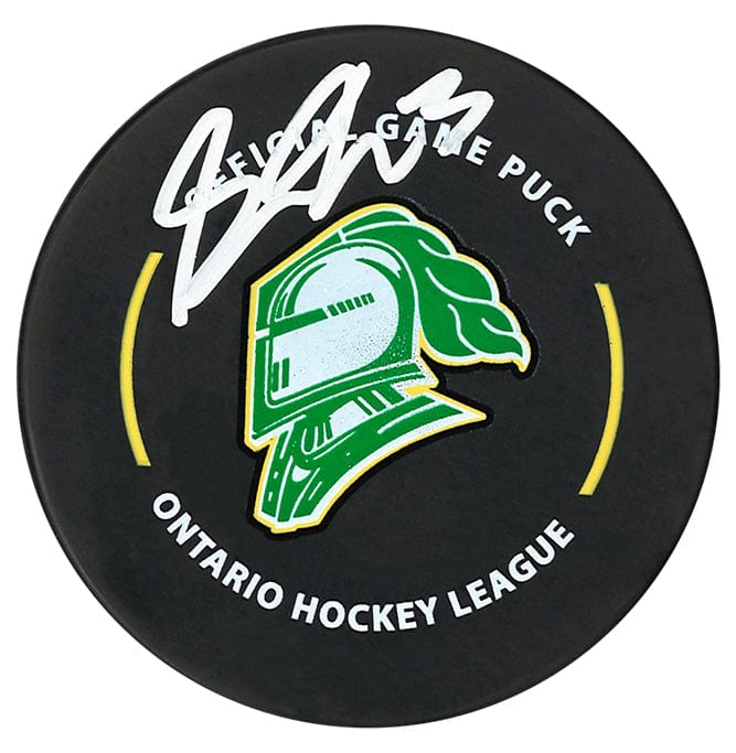 Sam Dickinson Autographed London Knights Official Puck CoJo Sport Collectables Inc.