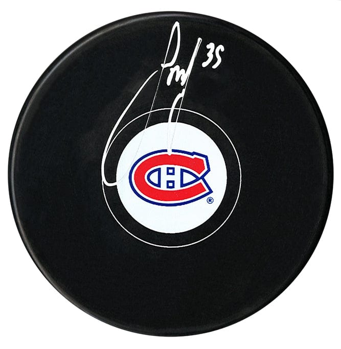 Sam Montembeault Autographed Montreal Canadiens Puck CoJo Sport Collectables Inc.