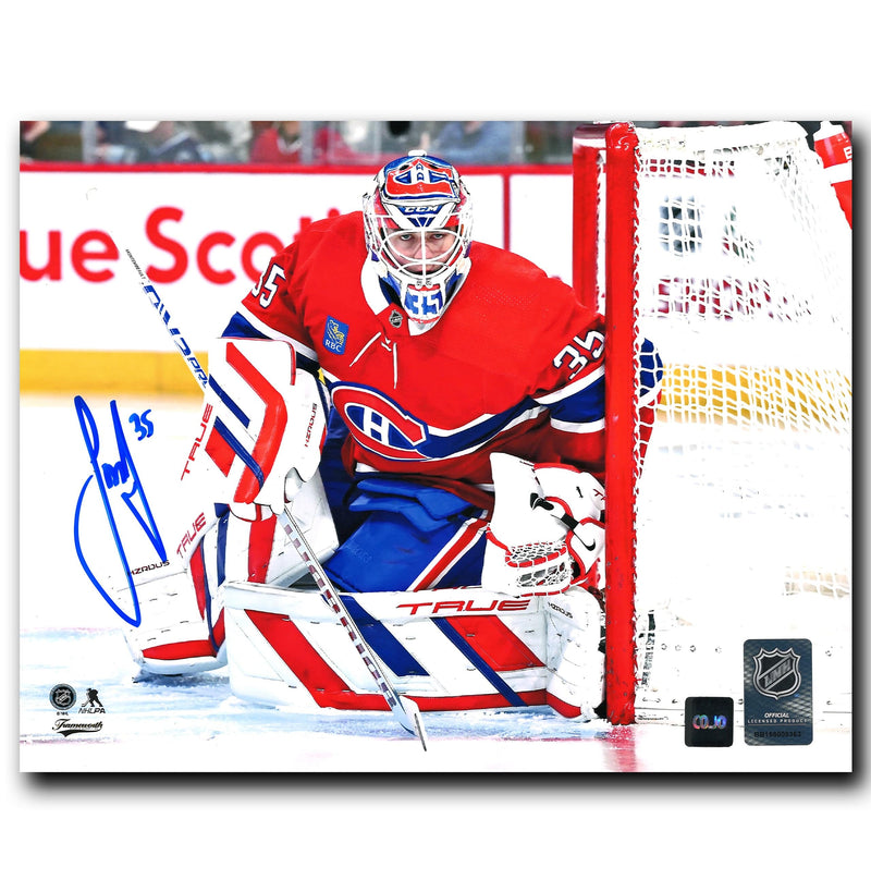 Sam Montembeault Montreal Canadiens Autographed Crease 8x10 Photo CoJo Sport Collectables Inc.