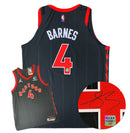 Scottie Barnes Toronto Raptors Autographed Jordan Brand Black 75th NBA Anniversary Statement Edition Jersey