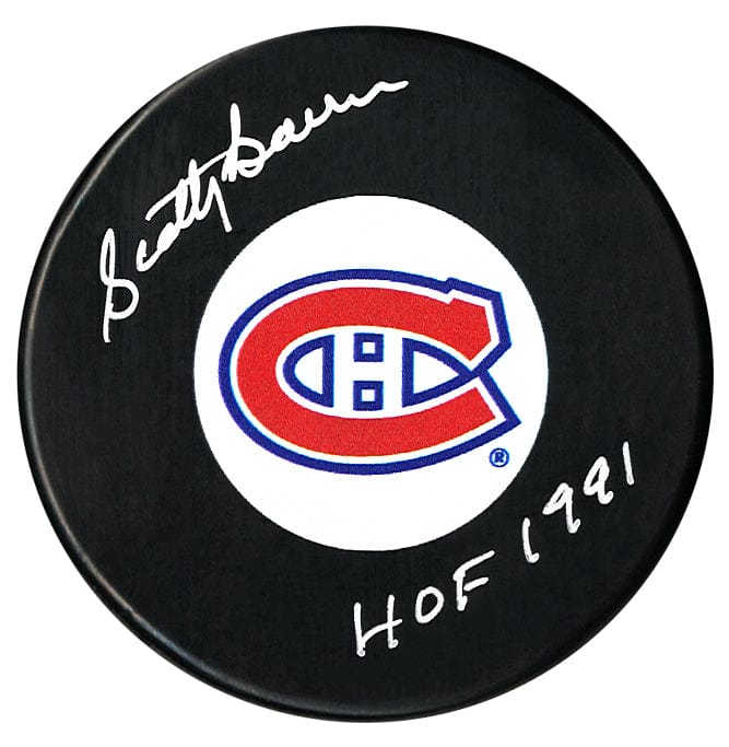 Scotty Bowman Autographed Montreal Canadiens HOF Inscribed Puck CoJo Sport Collectables Inc.