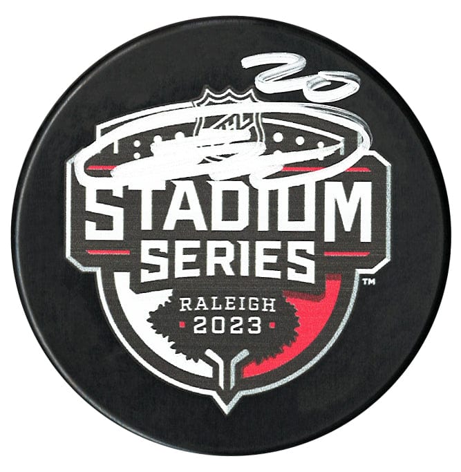 Sebastian Aho Autographed Carolina Hurricanes Stadium Series Souvenir Puck CoJo Sport Collectables Inc.