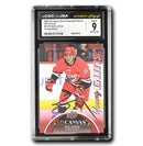 Seth Jarvis Autographed 2021-22 UD Extended Young Guns Canvas Rookie