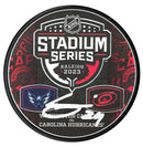 Seth Jarvis Autographed Carolina Hurricanes 2023 Stadium Series Puck CoJo Sport Collectables Inc.
