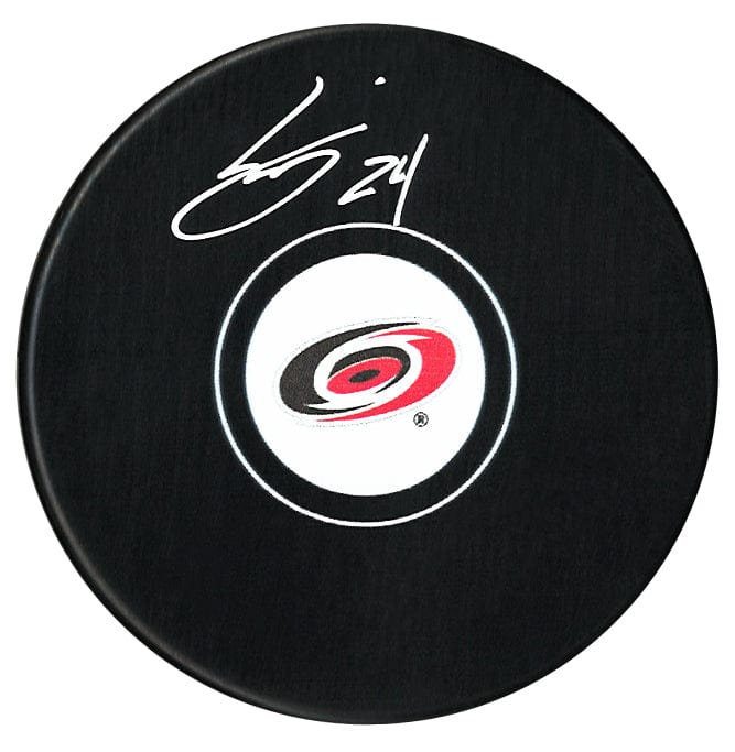 Seth Jarvis Autographed Carolina Hurricanes Puck CoJo Sport Collectables Inc.