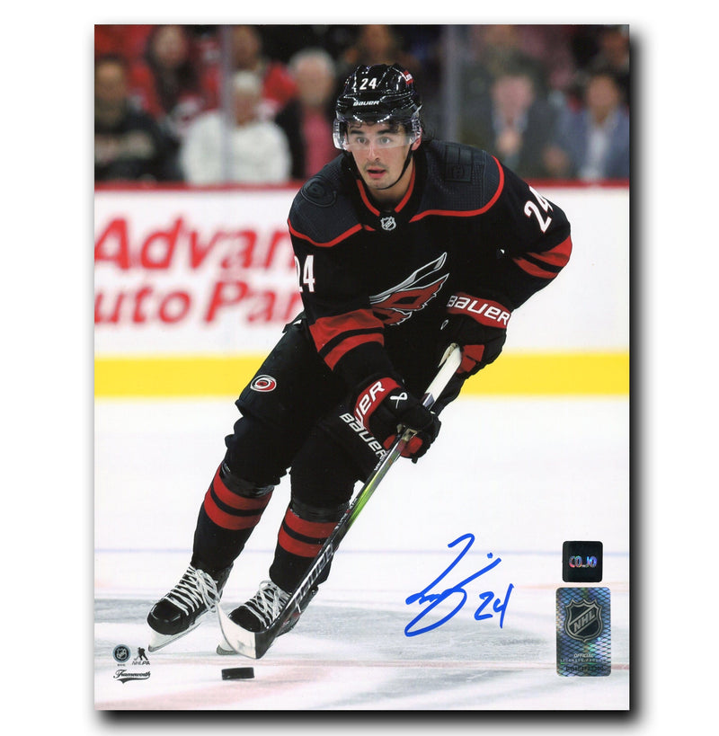 Seth Jarvis Carolina Hurricanes Autographed Action 8x10 Photo CoJo Sport Collectables Inc.